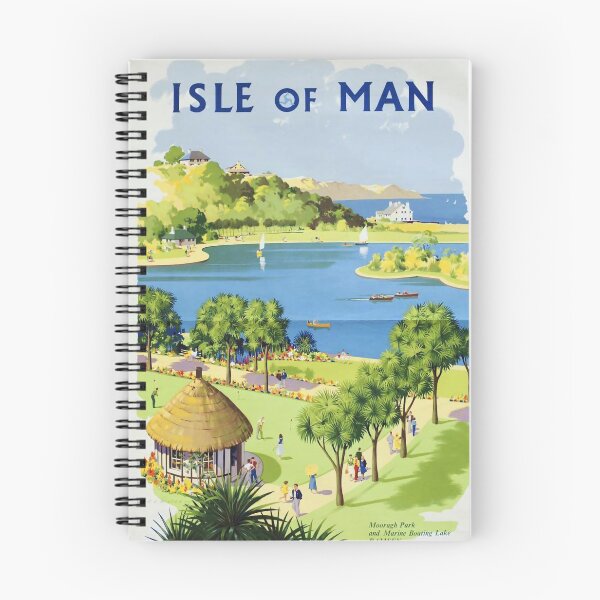 Item preview, Isle of Man vintage travel poster designed and sold by stickart-marek.