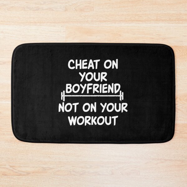 Item preview, Cheat On Your Boyfriend Not On Your Workout Hoodie / Funny Gym Fitness Workout Hoody designed and sold by Noussairox.
