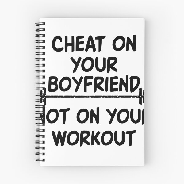 Item preview, Cheat On Your Boyfriend Not On Your Workout Hoodie / Funny Gym Fitness Workout Hoody designed and sold by Noussairox.