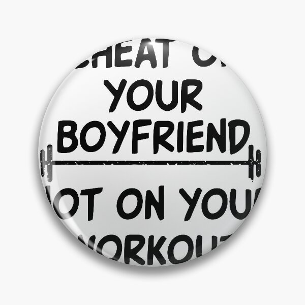 Item preview, Cheat On Your Boyfriend Not On Your Workout Hoodie / Funny Gym Fitness Workout Hoody designed and sold by Noussairox.
