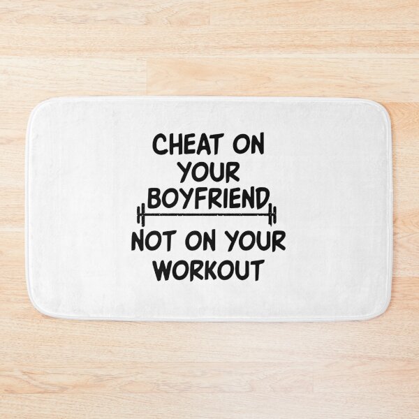 Item preview, Cheat On Your Boyfriend Not On Your Workout Hoodie / Funny Gym Fitness Workout Hoody designed and sold by Noussairox.