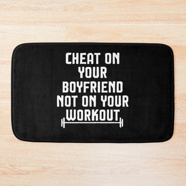 Item preview, Cheat On Your Boyfriend Not On Your Workout Hoodie / Funny Gym Fitness Workout Hoody designed and sold by Noussairox.