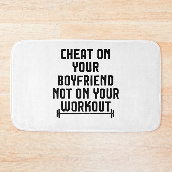 Item preview, Cheat On Your Boyfriend Not On Your Workout Hoodie / Funny Gym Fitness Workout Hoody designed and sold by Noussairox.