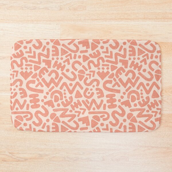 Item preview, Abstract 80s inspired pattern 05 peach designed and sold by MamSelle.