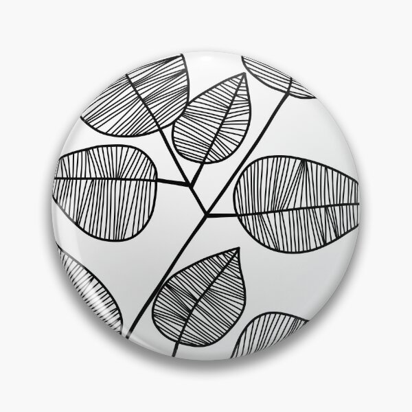 Item preview, Botanical Line Art Drawing - Bold Leaves designed and sold by Melody Watson.