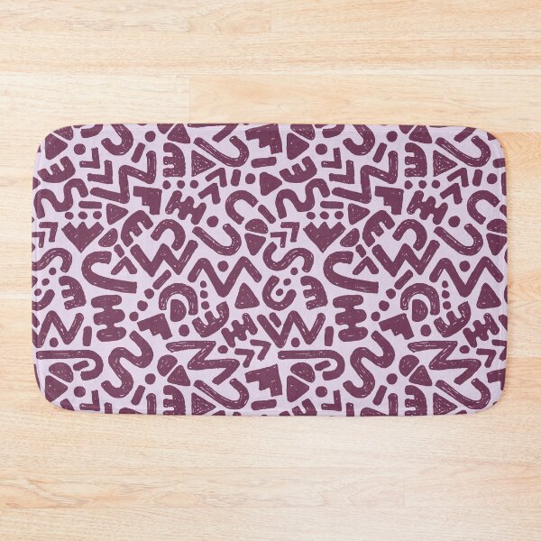 Item preview, Abstract 80s inspired pattern 06 plum/lavender designed and sold by MamSelle.