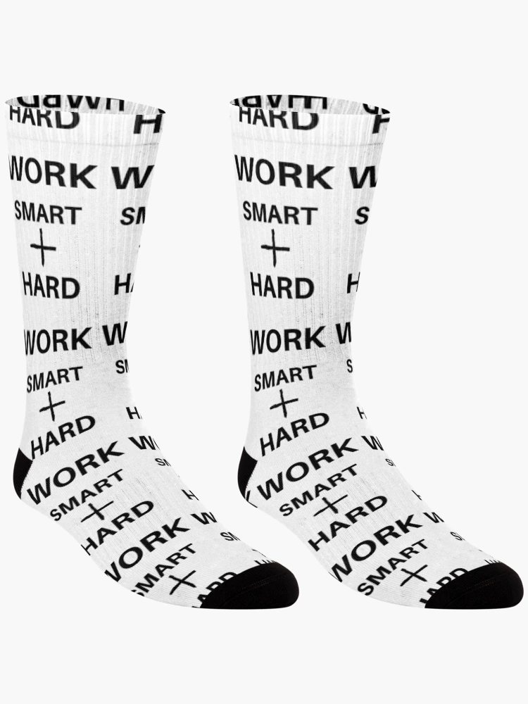 Thumbnail 3 of 5, Socks, Work Smart + Hard designed and sold by RIVEofficial.