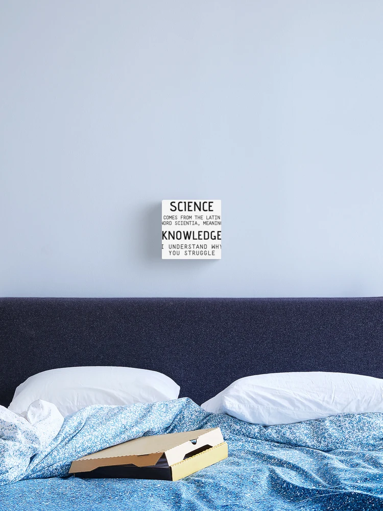 Thumbnail 2 of 3, Canvas Print, Science Is Knowledge Pro Science designed and sold by IntegrityDesign.
