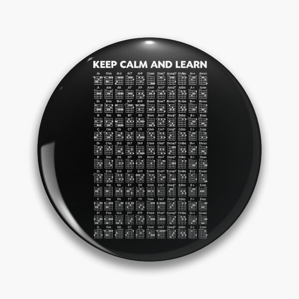 Item preview, Keep calm and learn guitar chords chart designed and sold by taddd.