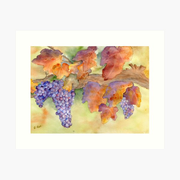 Item preview, Fall Grape Harvest designed and sold by Diane Hall Watercolors.
