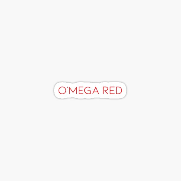 O'Mega Red - Red Classic Logo Sticker
