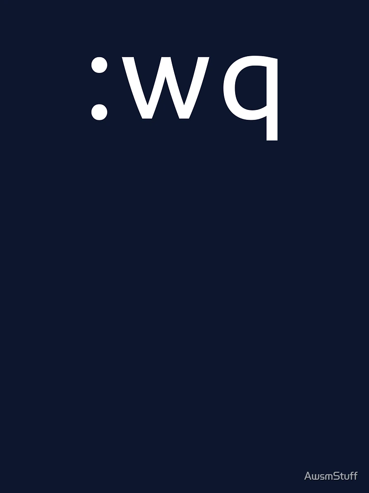 Thumbnail 7 of 7, Classic T-Shirt, How To Exit Vim Programmer Developer Coder Linux Bash Command Line designed and sold by AwsmStuff.