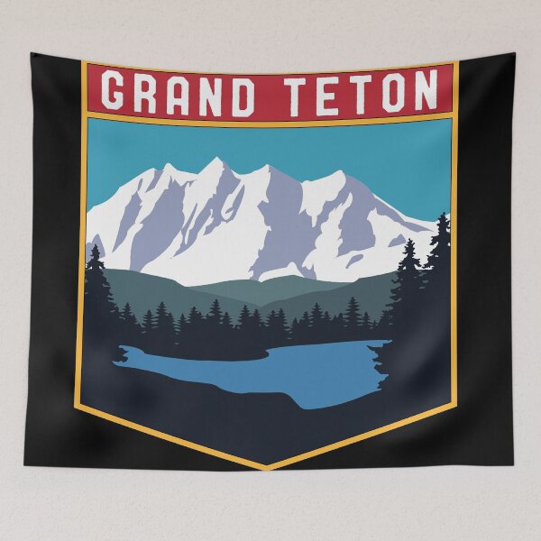 Item preview, Vintage Retro Grand Teton National Park 80s Wyoming Souvenir designed and sold by merchzy.