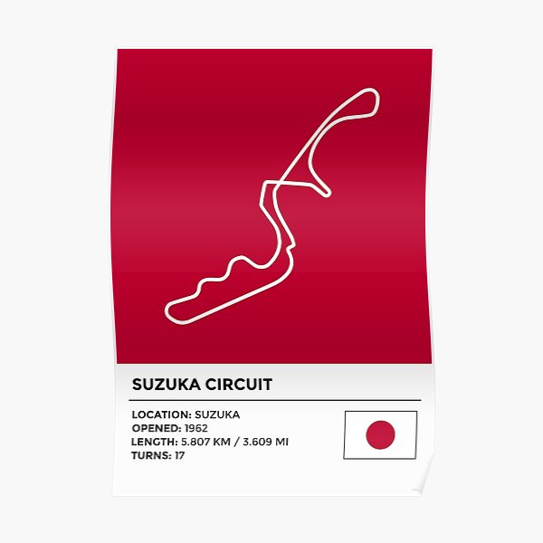 "Suzuka Circuit [info]" Poster for Sale by sednoid Redbubble