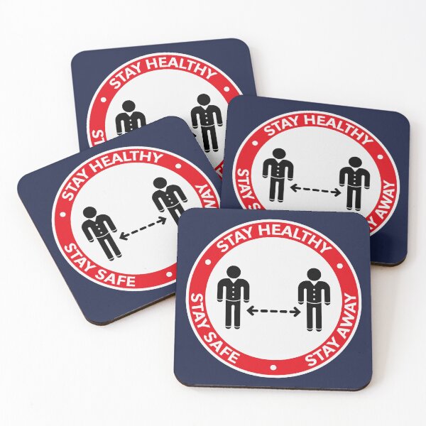 Item preview, Stay Healthy – Stay Safe – Stay Away (Corona / COVID-19) 3C designed and sold by MrFaulbaum.