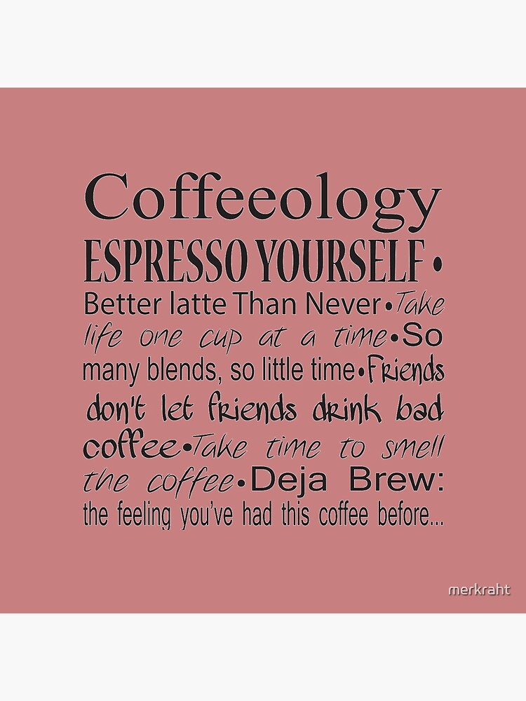 Coffee Lovers Gifts - Espresso Yourself - Better Latte Than Never Funny  Barista Coffee Lover Drinkers Gift Ideas | Poster