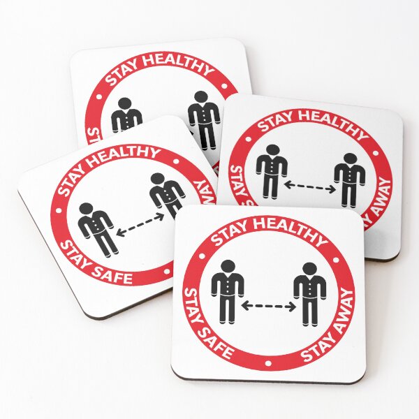 Item preview, Stay Healthy – Stay Safe – Stay Away (Corona / COVID-19) 2C designed and sold by MrFaulbaum.