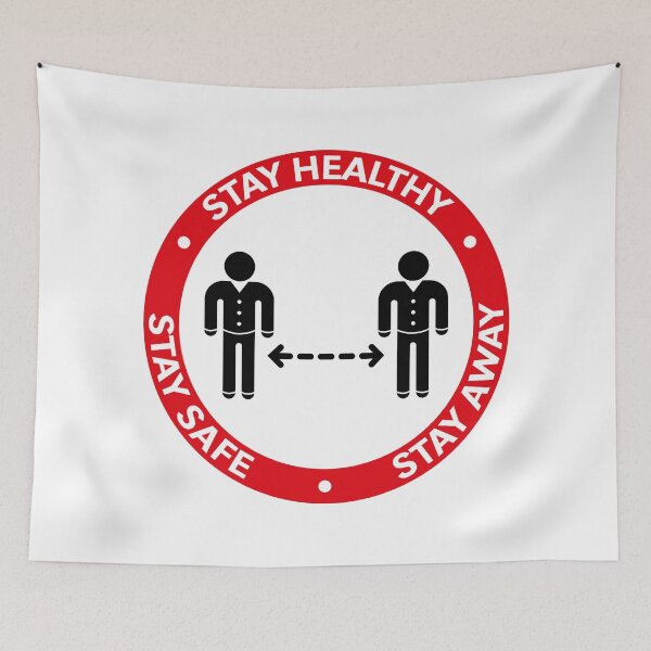 Item preview, Stay Healthy – Stay Safe – Stay Away (Corona / COVID-19) 2C designed and sold by MrFaulbaum.