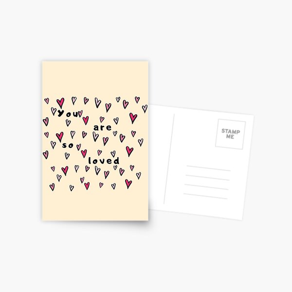 Item preview, You Are So Loved Greetings Card, Thinking of You designed and sold by happymarbles.