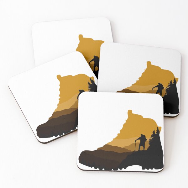 Item preview, Retro Hiking Boots Hiker Outdoor Camping Mountain Adventure designed and sold by merchzy.