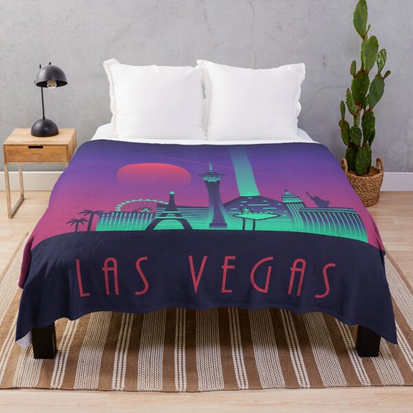 Artikelvorschau, Las Vegas City Skyline Retro Art Deco - Night entworfen und verkauft von VoodooCircus.