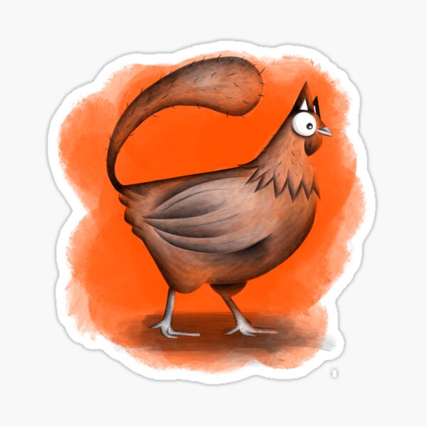 Poulet renard Sticker