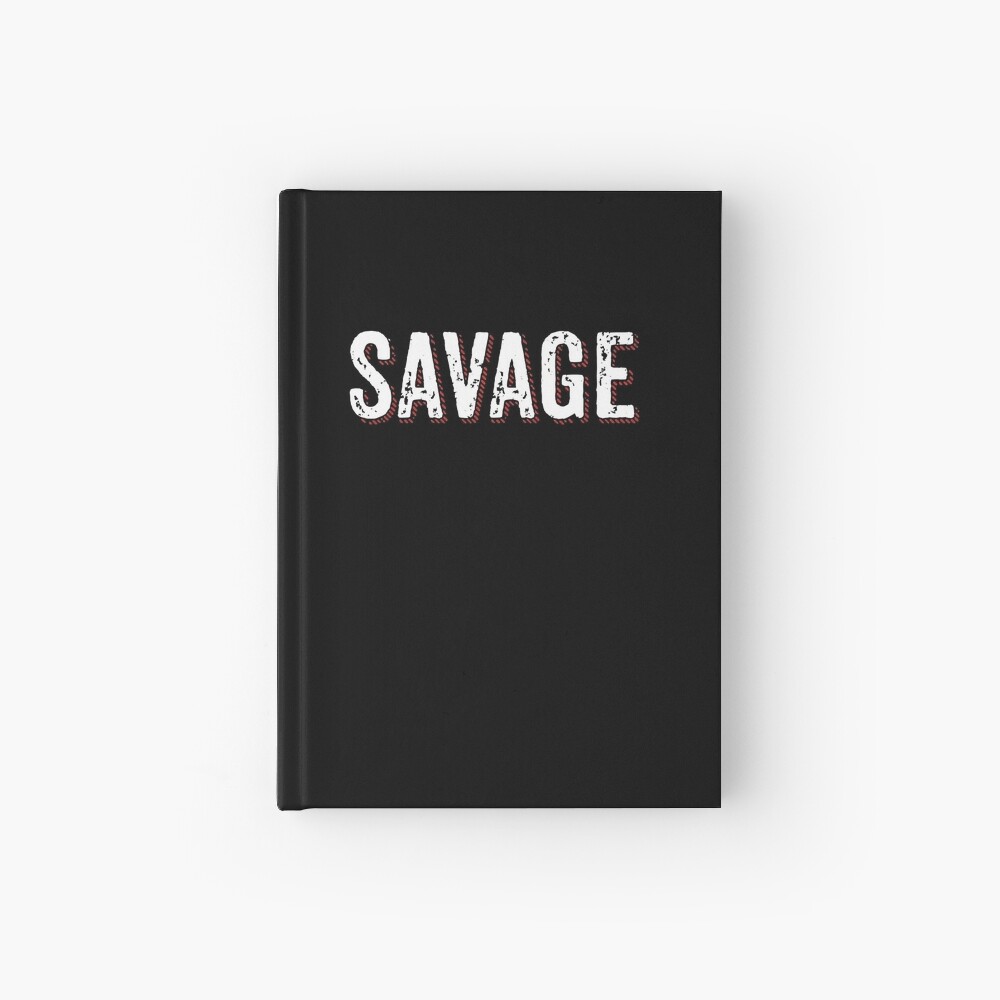 Savage Distressed Hip Hop Print Hardcover Journal