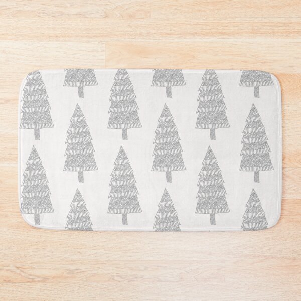 Item preview, Silver Christmas tree metallic foil effect transparent background  designed and sold by Latch Farm  Studios.