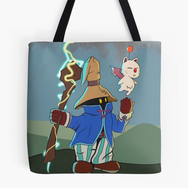 Item preview, Vivi with a Moogle - Final Fantasy 9 FFIX Fan Art designed and sold by Shawn Ballard.