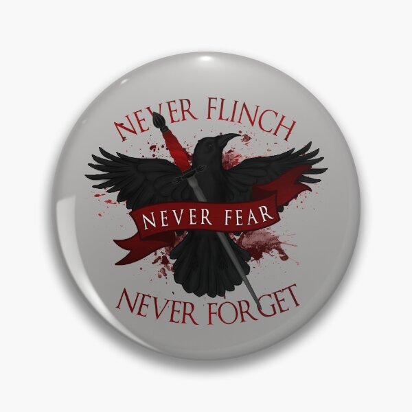 Item preview, 'Never Flinch, Never Fear, Never Forget' | Nevernight designed and sold by Zulfa Begum.