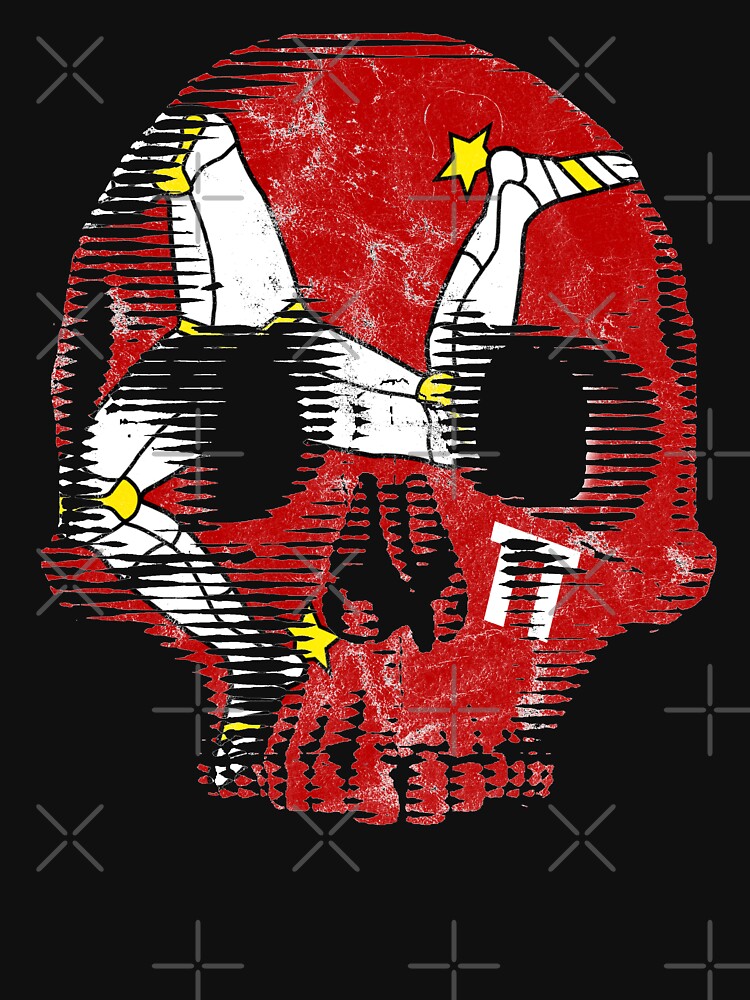 Isle Of Man Manx Flag Skull TT Racing 3 Legs Of Man Triskelion by thespottydogg