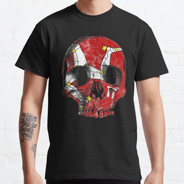 Isle Of Man Manx Flag Skull TT Racing 3 Legs Of Man Triskelion Classic T-Shirt