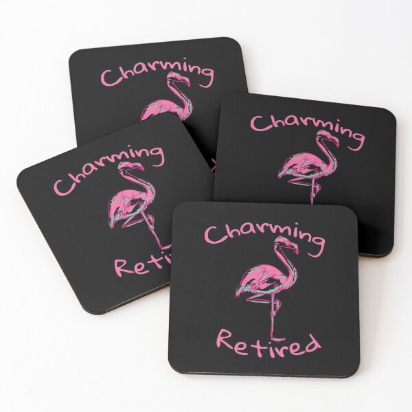 Item preview, Charming Retired Fabulous Pink Flamingo Drawing Retirement Party 2021 Mom Wife Grandmom Gift  designed and sold by FunnySunny T-Shirts.