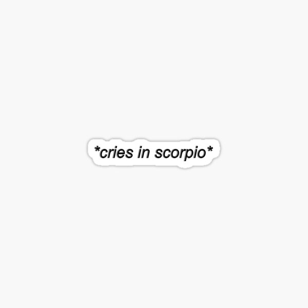 Item preview, cries in scorpio designed and sold by capslocksigh.