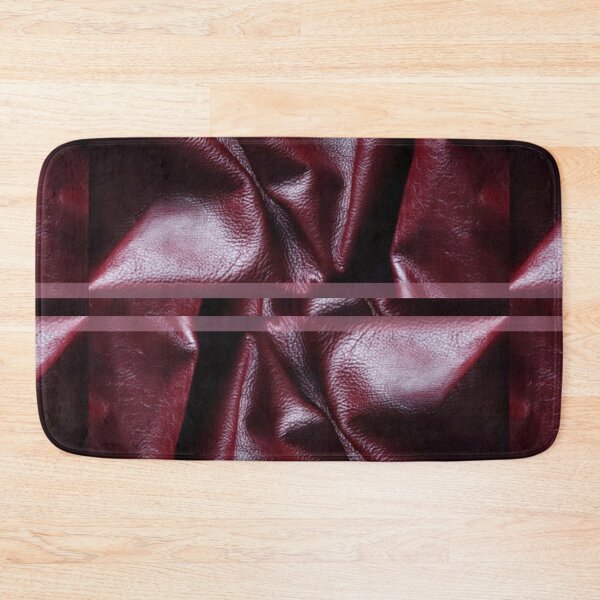 Item preview, Red Burgundy Maroon Folded Leather Texture Patterns Print designed and sold by NoGrayDays1.