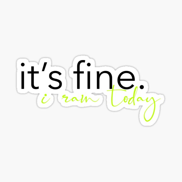 running Sticker