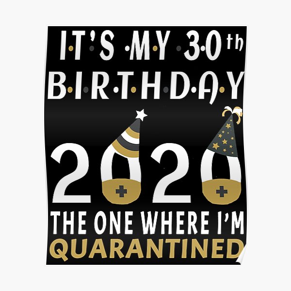30th birthday party pin badge age 30 born 1990 lockdown social distancing thirty