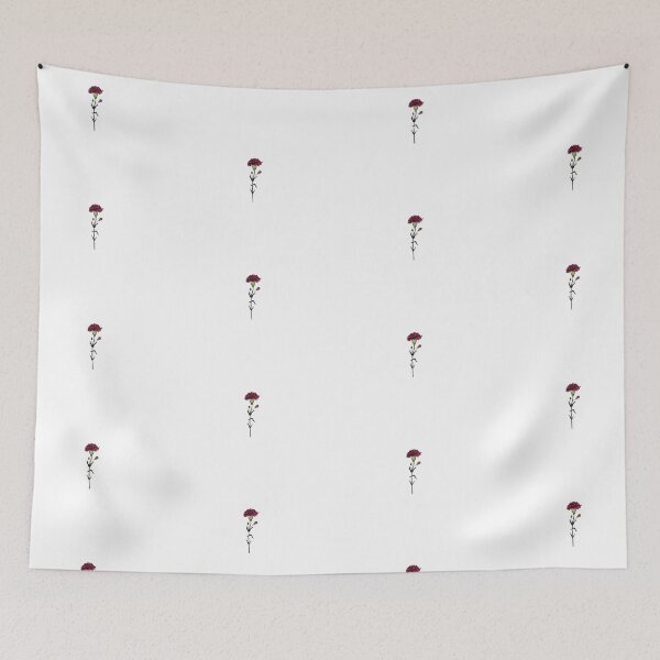 Item preview, Garnet Carnation — January birth flower and stone designed and sold by trinnyjane.