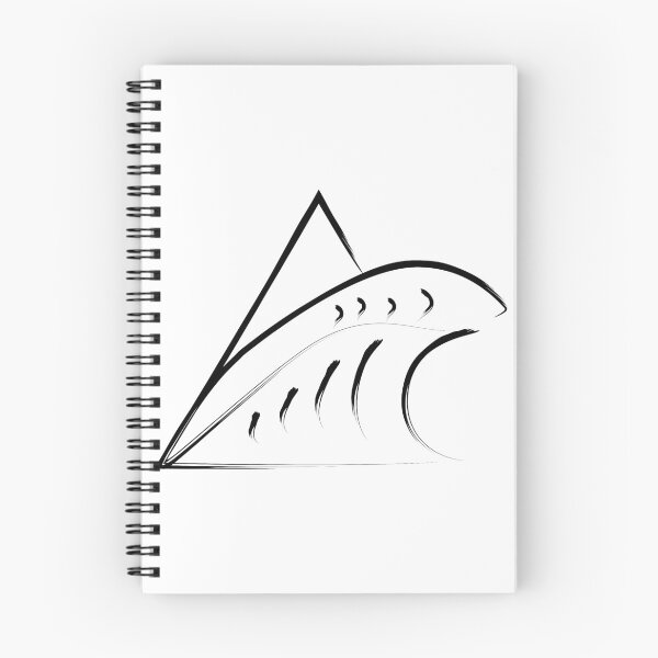 Item preview, wave surf art coming out of a triangle designed and sold by Jake Purcell.