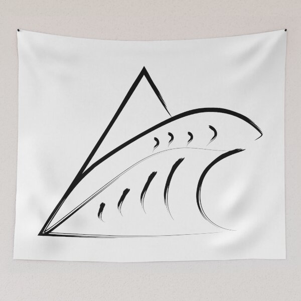 Item preview, wave surf art coming out of a triangle designed and sold by Jake Purcell.