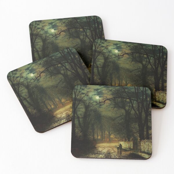 Item preview, A moonlit lane-John Atkinson Grimshaw designed and sold by LexBauer.