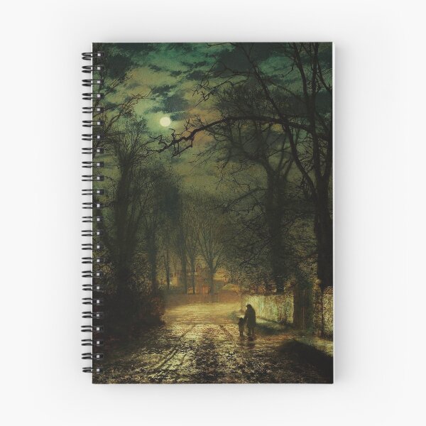 Item preview, A moonlit lane-John Atkinson Grimshaw designed and sold by LexBauer.