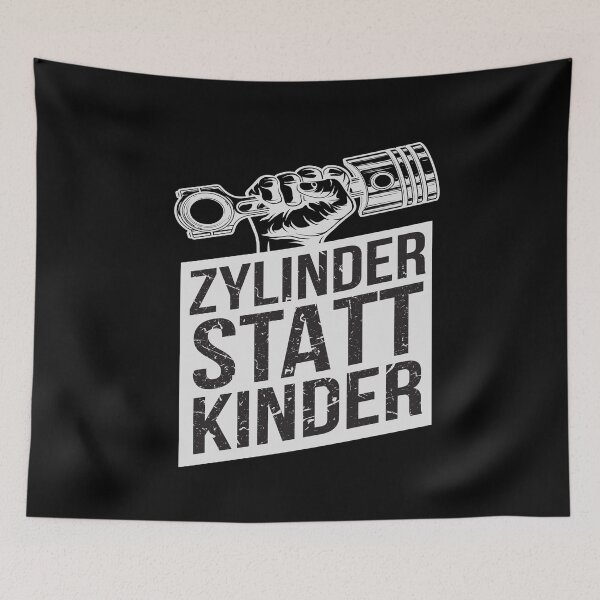 Artikelvorschau, Zylinder Statt Kinder Auto Tuner Tuning entworfen und verkauft von MooonTees.