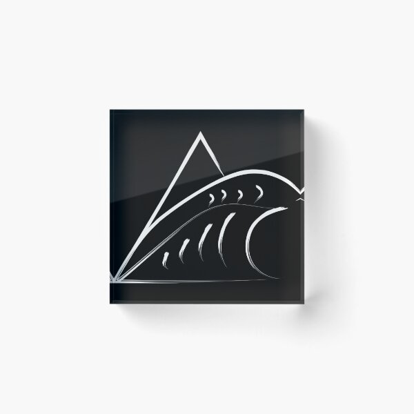 Item preview, wave surf art coming out of a triangle white designed and sold by Jake Purcell.