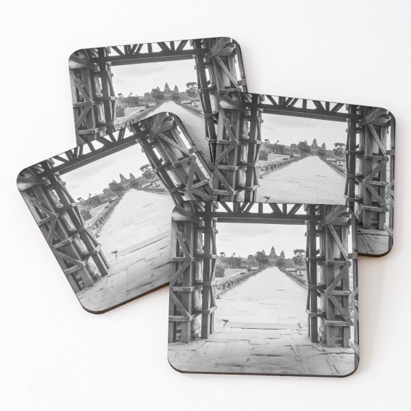 Item preview, Boring black and white Angkor Wat designed and sold by RezieMart.