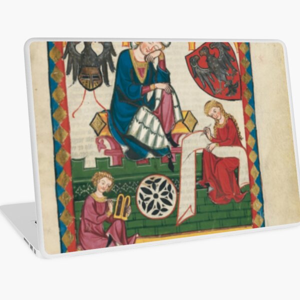 Painting Prints on Awesome Products,  Medieval Court of Chancery Laptop Skin