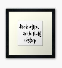 Creative Quote Framed Print