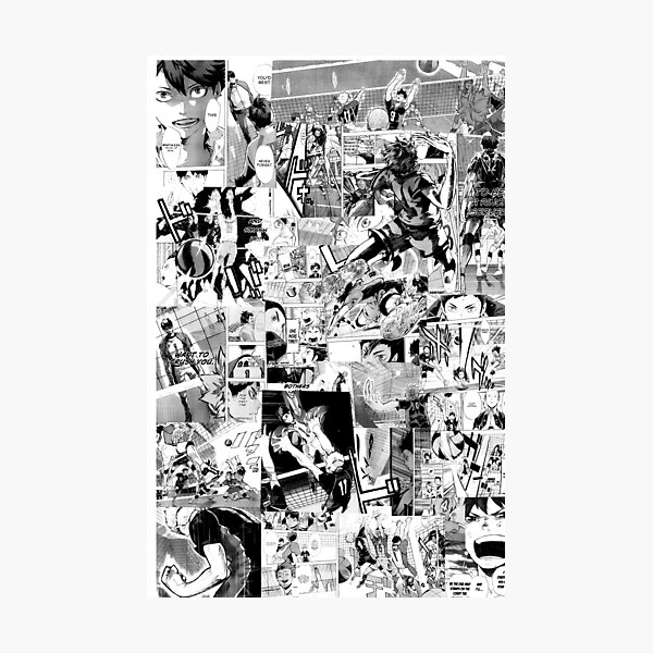 Haikyuu! Manga Collage Photographic Print