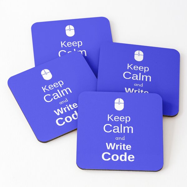 Item preview, Keep Calm and Write Code - Best Funny Programmer Gift designed and sold by sviatos.