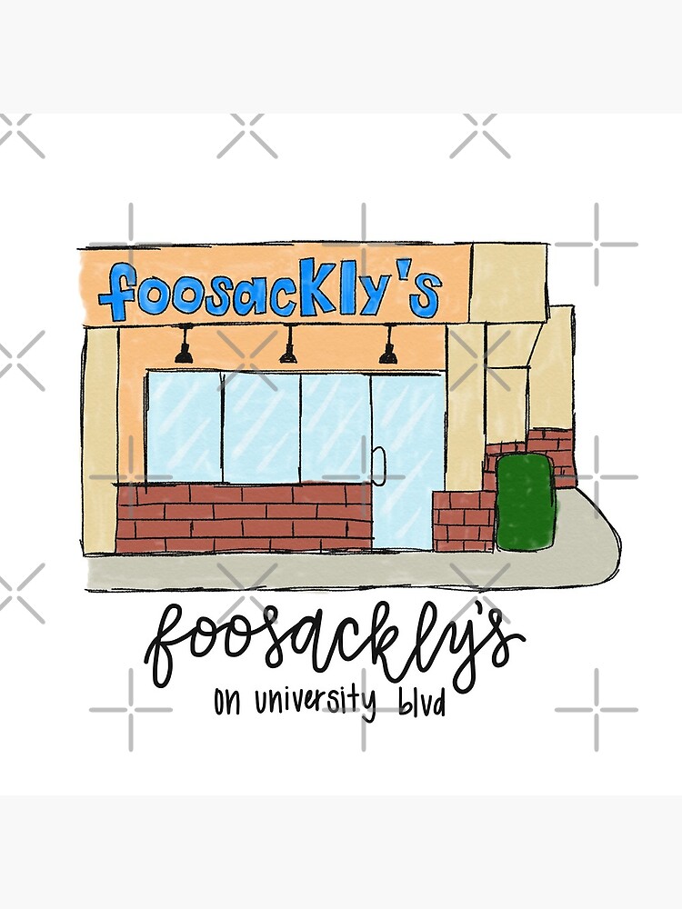 "USA Foosackly's on University Blvd" Art Print by gbreshears Redbubble